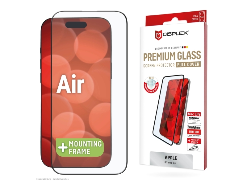 Displex 02161, Apple, Iphone Air, Stødbestandig, Støvresistent, Slagbestandig, Ridseresistent, Stødresistent, Transparent, 1 Stk
