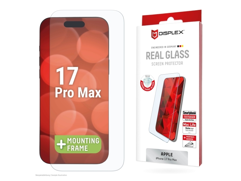 Displex 02157, Apple, Iphone 17 Pro Max, Stødbestandig, Støvresistent, Slagbestandig, Ridseresistent, Stødresistent, Transparent, 1 Stk
