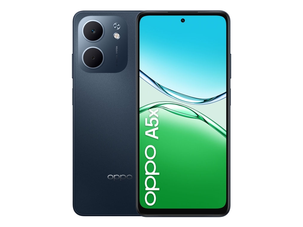 Oppo A5x , 16,9 Cm (6.67"), 4 Gb, 128 Gb, 32 Mp, Android 15, Sort