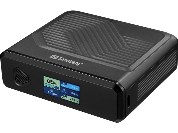 Sandberg Travel Powerbank 20000 Pd100w, 20000 Mah, Lithium Polymer (Lipo), Quick Charge 2.0, Quick Charge 3.0, Wireless Charging, 3.7 V, 100 W
