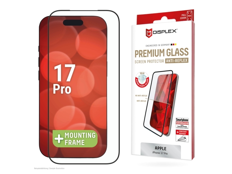 Displex 02189, Apple, Iphone 17 Pro, Stødbestandig, Støvresistent, Slagbestandig, Ridseresistent, Stødresistent, Transparent, 1 Stk