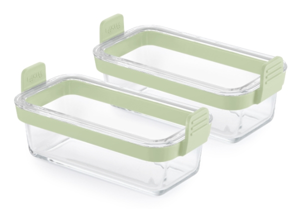 Lékué 890307, Rektangulär, Glas, Grön, Transparent, -20 - 220 ° C, Silikon, Kina | Vitvaror - Vitvaror tillbehör - Ugnstillbehör | GameStuff