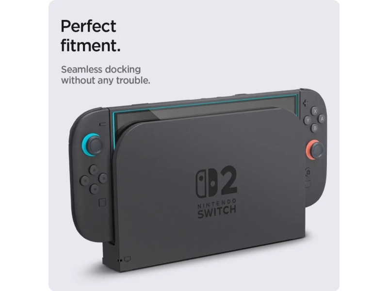 Spigen Glass tR EZ Fit 2 Pack - Nintendo Switch 2 - Miscellaneous Tilbehør til spillekonsol - Nintendo Switch 2