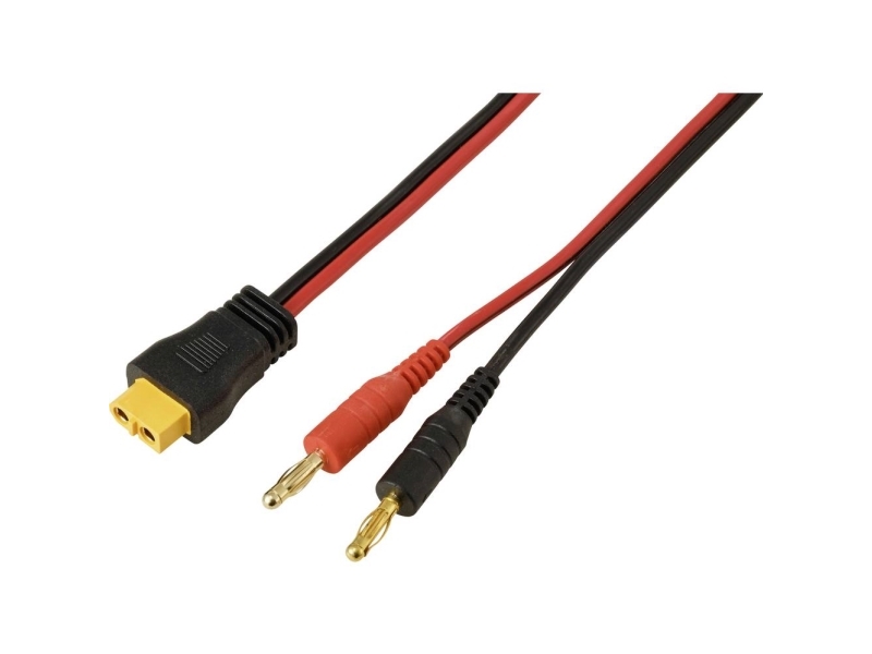 Bananstik 4 Mm På Xt60-Kabel, Rød/Sort 2 M. Tc-13619304 Sort, Rød Tru Components Indhold: 1 Stk