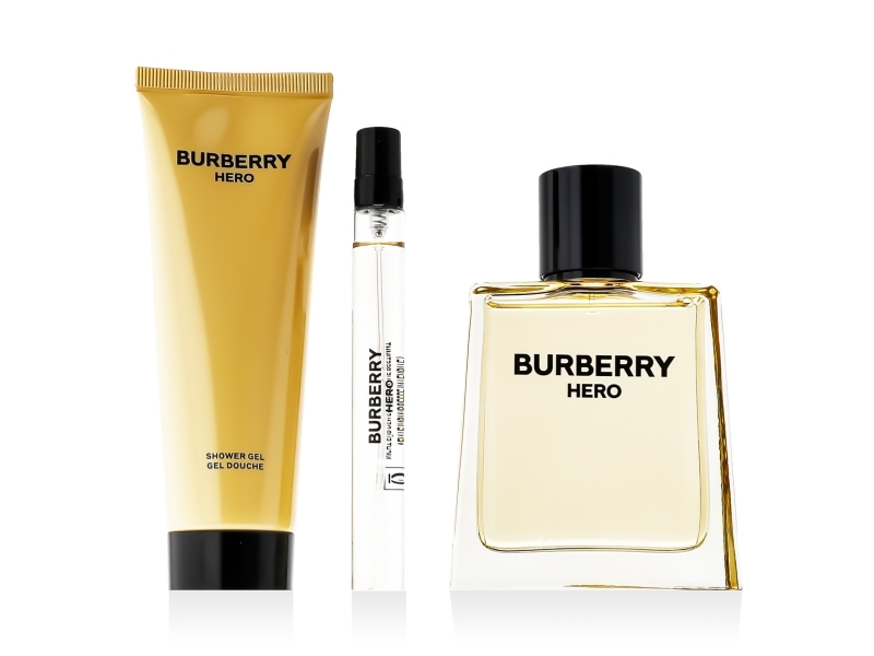 Burberry Hero Edt 100Ml + Sg 75Ml + Edt 10Ml