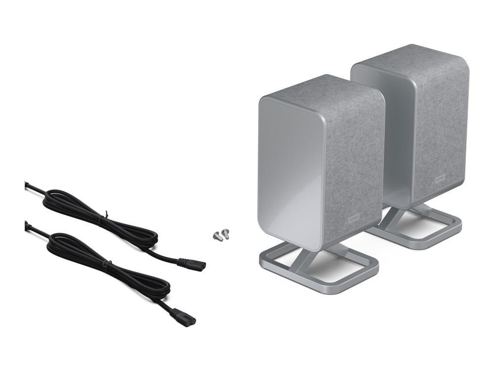 Sharp Ht-Spr52021 - Q Series - Højttalere - Til Hjemmebiograf - 2.0.2-Kanal - Trådløs - 66 Watt (Total) - Satinsølv