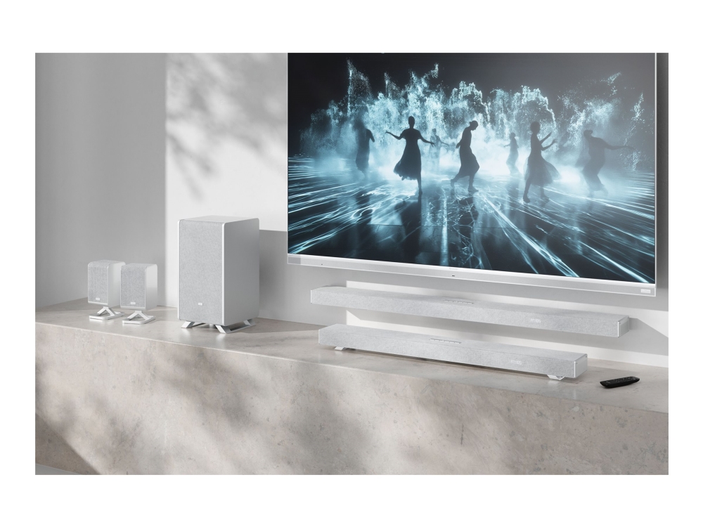 Sharp | 3.1.2 Dolby Atmos/Dts:X Soundbar Mit Wireless Subwoofer | Ht-Sbw53121(Sl) | 550 W | Bluetooth | Silber | Kabellose Verbindung