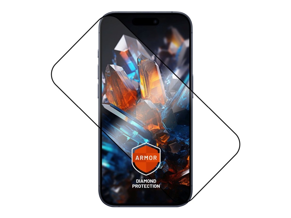 Fixed Armor - Skærmbeskytter For Mobiltelefon - Ultra Durable - 2.5D - Glas - Rammefarve Sort