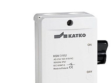 Katko KSM 425M1-2XM20P - Sikkerhedsafbryder, 4-polet, 25 A, Grå/Sort | EL Artiklar - Elcentral - Strömbrytare | GameStuff