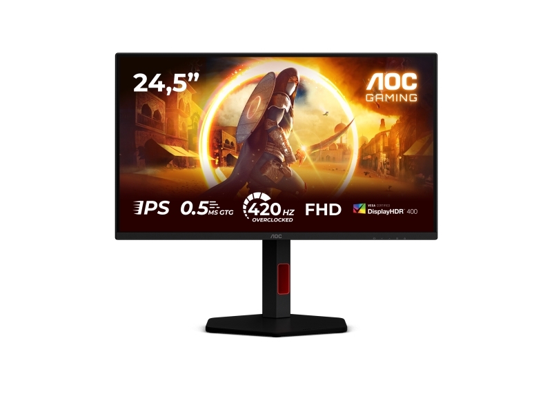 AOC G4 25G4KUR, 62,2 cm (24.5), 1920 x 1080 piksler, Full HD, LED, 0,5 ms, Sort, Rød