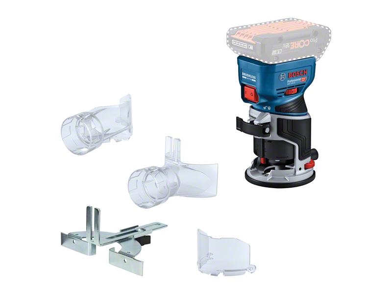 Bosch GKF 18V-8, Svart, Blå, 30000 RPM, 6, 6.35 (1/4), 8 (5/16), 10000 RPM, 95 dB, 87 dB - SOLO