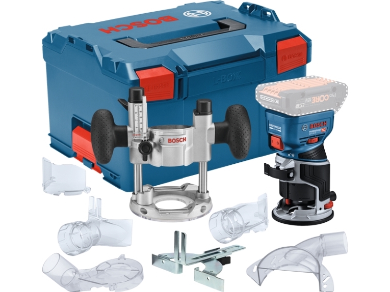 Bosch GKF 18V-8, Svart, Blå, 30000 RPM, 6, 6.35 (1/4), 8 (5/16), 10000 RPM, 95 dB, 87 dB - SOLO