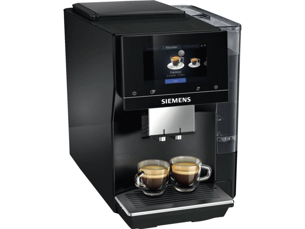 Siemens EQ.700 EQ700, Espressomaskin, 2,4 L, Kaffebönor, Inbyggd kvarn, 1500 W, Svart
