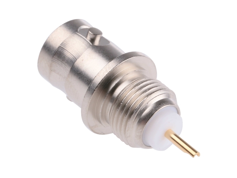 Telegärtner Jack Panel Mount Bnc Connector, 75O, Solder Termination, Straight Body