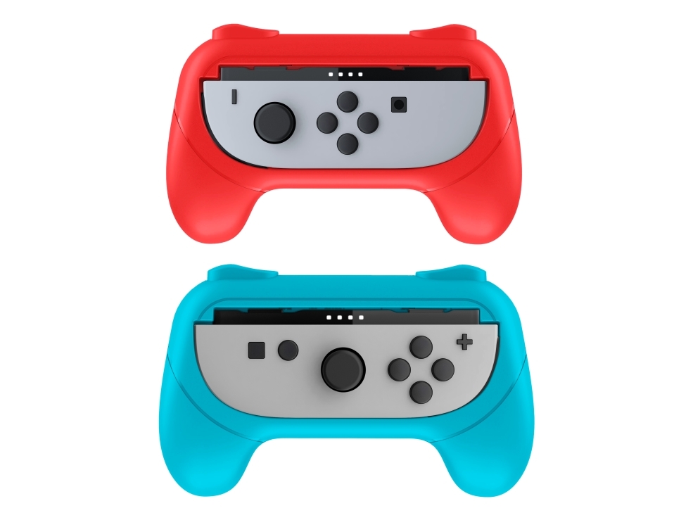 NACON SWITCHNEWJOYCONGRIP, Nintendo Switch 2, Kontrollgrepp, Blå, Röd, 2 styck, Upphängbar förpackning | Spel - Konsoler tillbehör - Nintendo Switch 2 | GameStuff