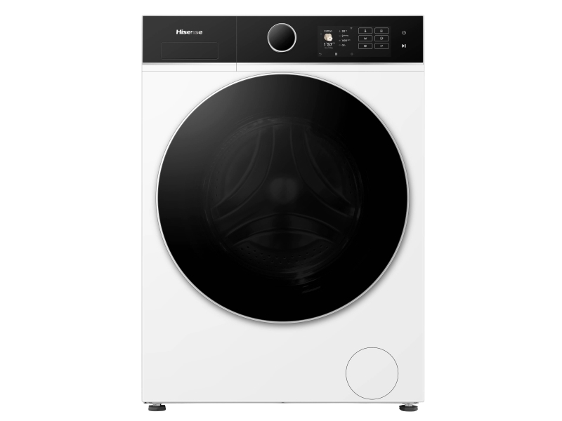 Hisense WD5I1045BWQ, Frontmatad, Fristående, Vit, Vänster, Svart, Rotations-, Röra | Vitvaror - Tvätt & torkning | GameStuff