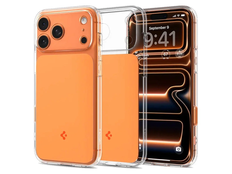 Spigen Acs10477, Cover, Apple, Iphone 17 Pro, 16 Cm (6.3"), Orange