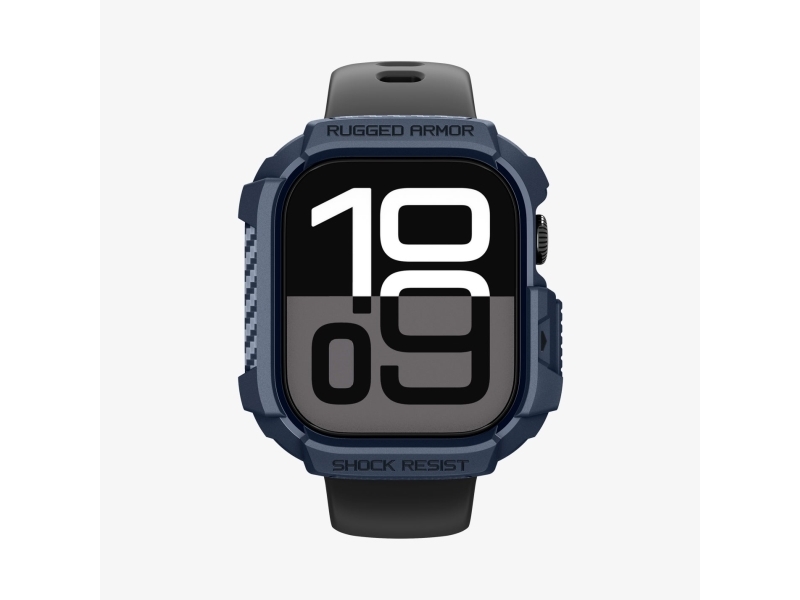 Spigen Rugged Armor 2, Boks, Smartwatch, Marineblå, Apple, Apple Watch 10/11 (42Mm), Termoplastisk Polyurethan (Tpu)
