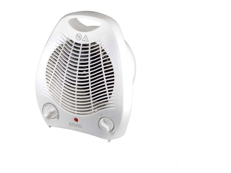 Savio AD-02 W, Blæser med elektrisk områdevarmer, 1,5 m, Hvid, Hvid, 220 - 240 V, 50 Hz