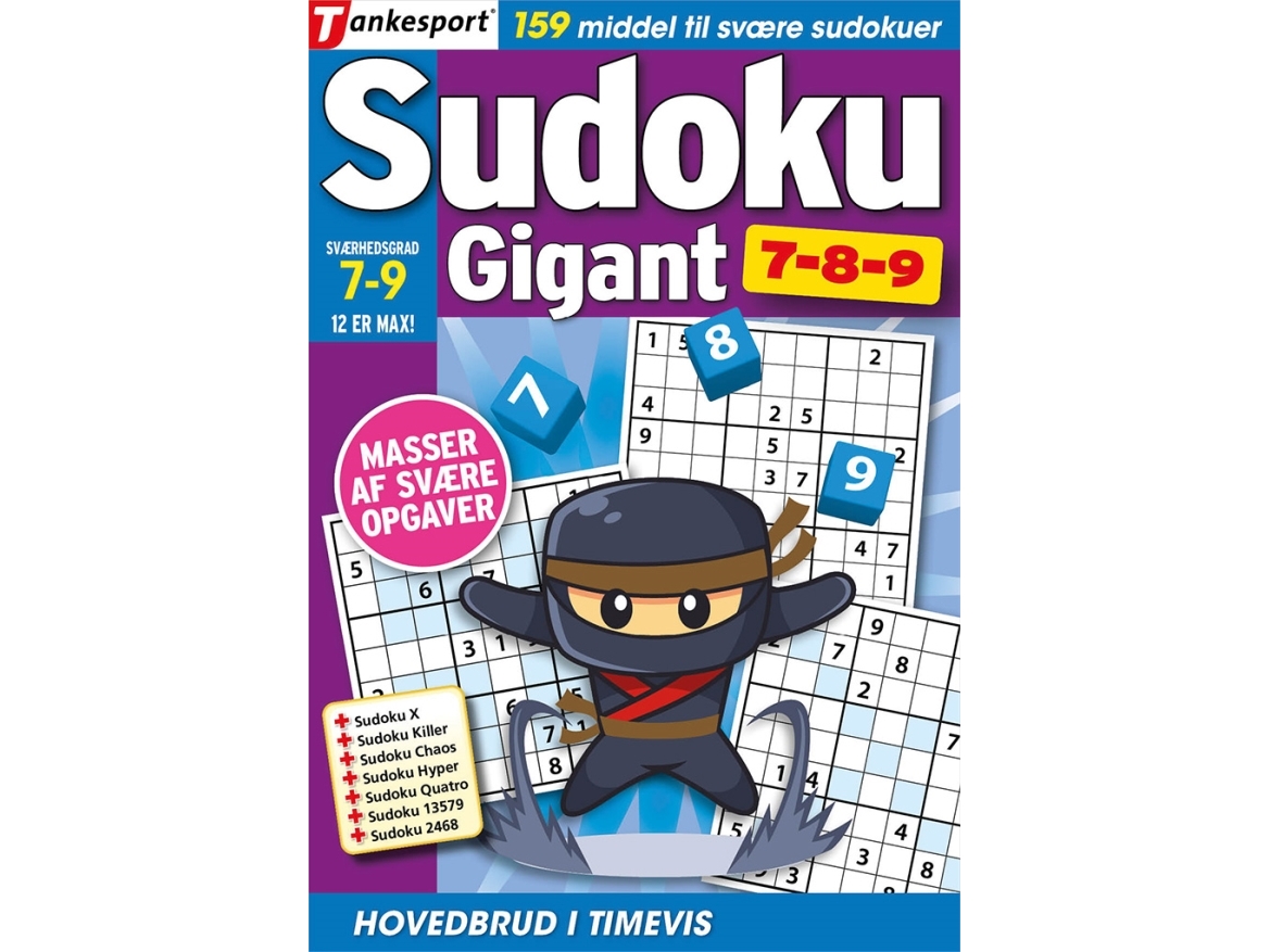 Gigantiskt Sudoku 7,8,9 Keesing/Tankesport Språk: Danska | Böcker - Övriga böcker | GameStuff