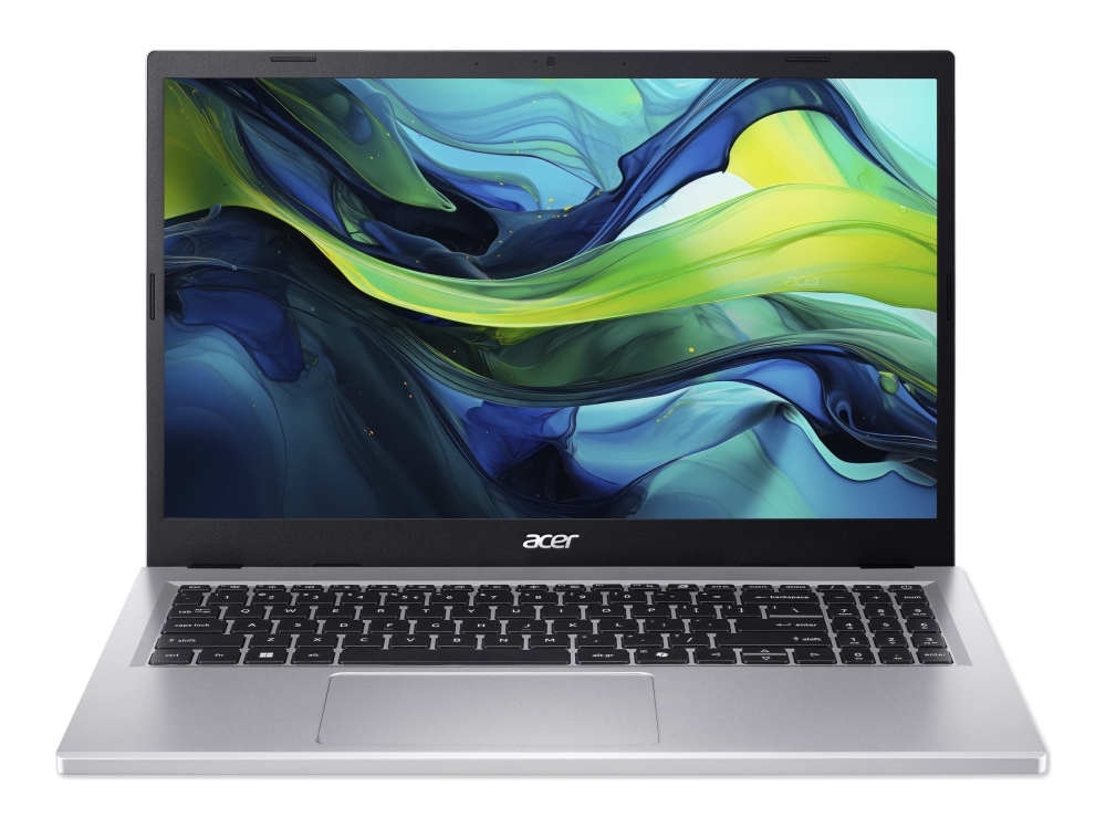 Acer Aspire Go 15 AG15-71P - Intel Core 7 - 150U / op til 5.4 GHz - Win 11 Home - Intel Graphics - 16 GB RAM - 512 GB SSD QLC, NVMe - 15.6 IPS 1920 x 1080 (Full HD) - Wi-Fi 6 - rent sølv - kbd: Nordisk
