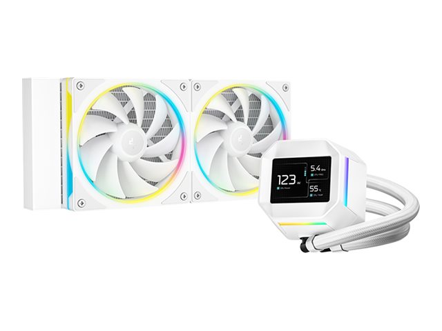 Deepcool LM240 - Kylsystem med vätska till processorn - Elementstorlek: 240 mm - (för: LGA1700, LGA1200, LGA1151, LGA1150, LGA1155, LGA1851, AM5, AM4) - 120 mm - vit | Datorkomponenter - Kylning & moddning - CPU Kylning | GameStuff