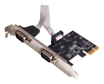 Longshine Controller Interface Card, 2-Port Seriell, Pci Express I/O Card, Lcs-6321M