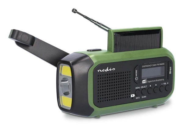 Nedis RDDBCR2000GN, Bärbar, Digital, DAB+, FM, 87,5 - 108 MHz, 174 - 240 MHz, 1 W | TV, Ljud & Bild - Stereo - Radio (DAB och FM) | GameStuff