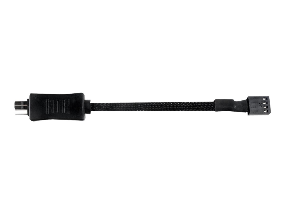 Silverstone Cpf05 - Forlængerkabel Til Blæserstrøm - 4-Pin Intern Strøm (Kun Blæser) (Hun) Til 4-Pin Intern Strøm (Kun Blæser) (Han) - 10 M - Sort