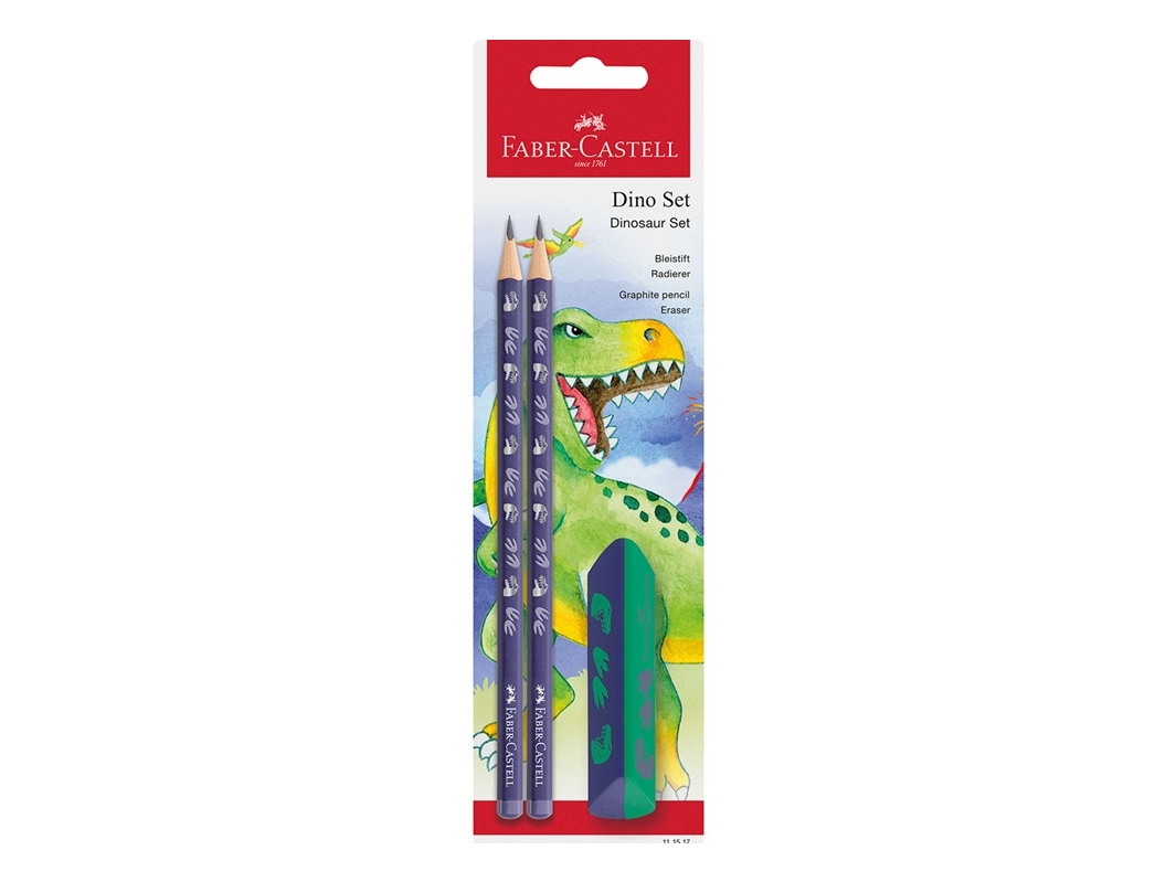 Faber-Castell 111517, HB, Flerfarvet, Trekantet, Kunst, Grafisk tegning, Hobby, Kontor, Skole, Technical drawing, Blister, 2 stk | Skola & Hobby - Till skolväskan - Pennfodral | GameStuff