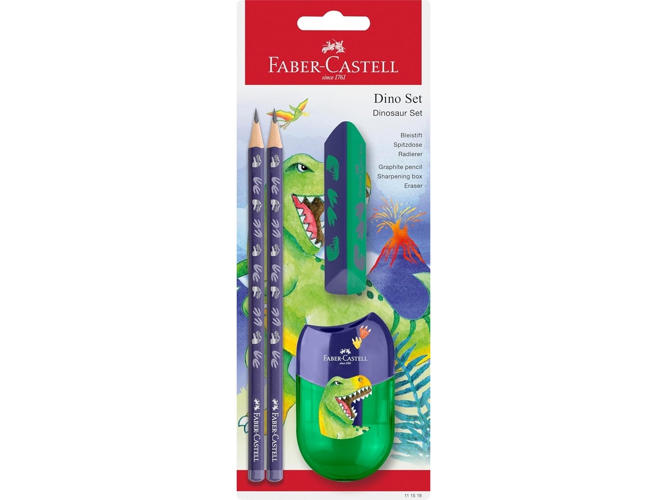 Faber-Castell Schreibset Dino Grün (111519)