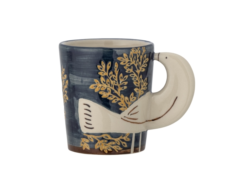 Bloomingville Hezha Tasse, Blue, Steingut