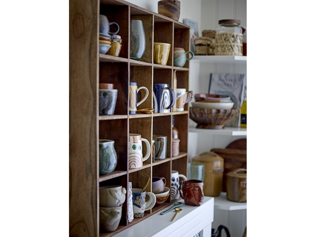 Bloomingville - Hezha Kop, Blå, Stentøj, D8xH9 cm