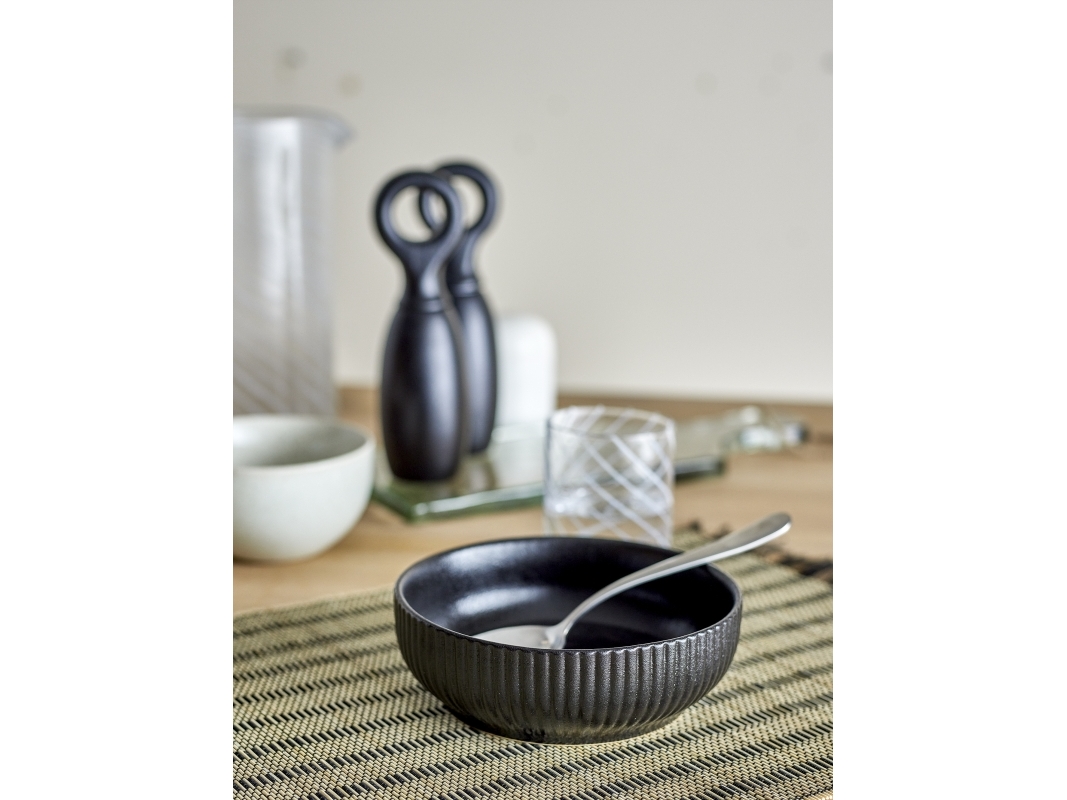 BLOOMINGVILLE Neri skål, svart, stengods | Bordssättning - Par - Bollar | GameStuff