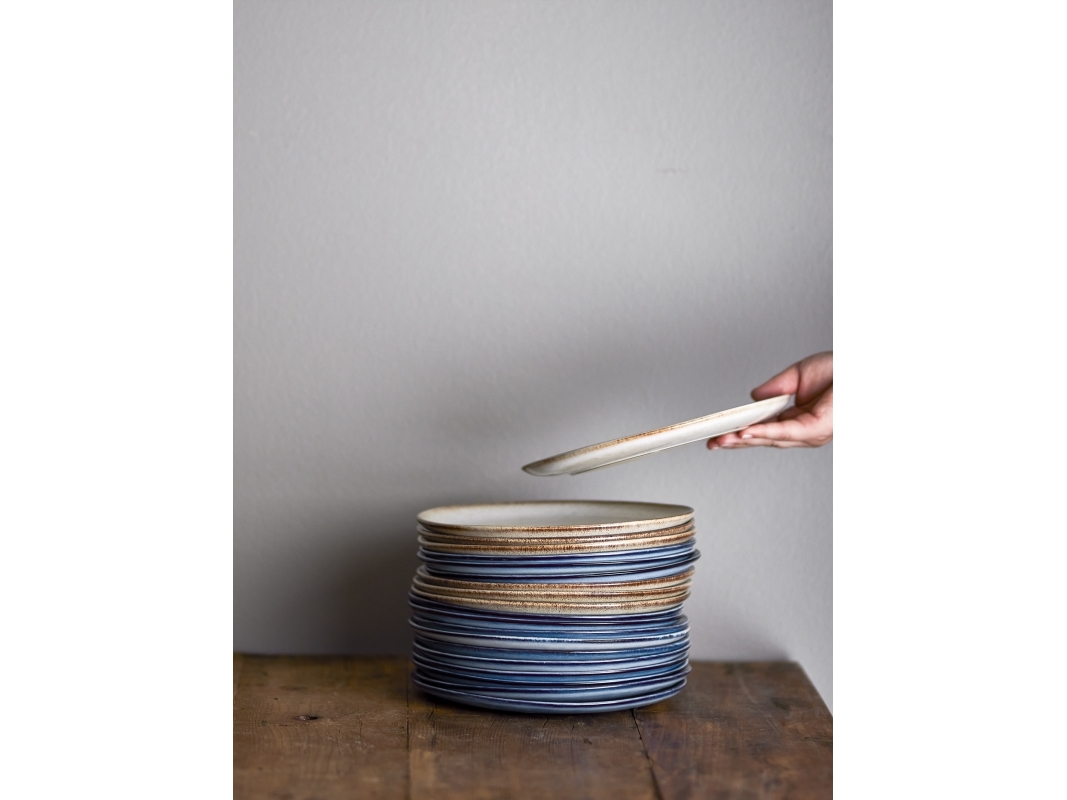 Sandrine Tallrik, blå, stengods | N - A | GameStuff