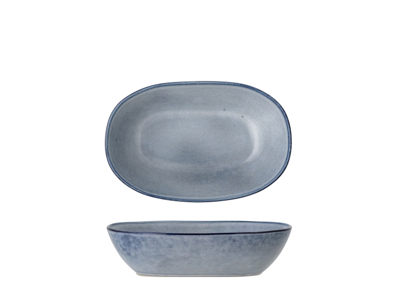 Sandrine skål, blå, stengods | Bordssättning - Par - Bollar | GameStuff