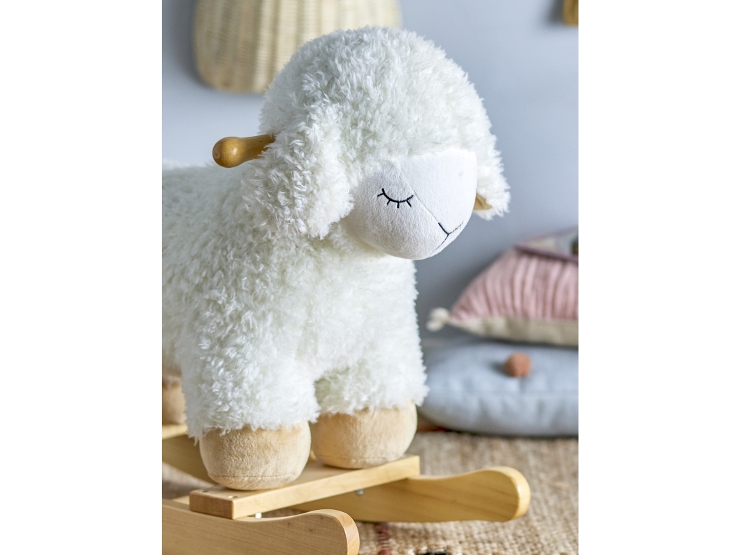 BLOOMINGVILLE MINI Laasrith Gyngehest, Får, Hvid, Polyester | Leksaker - Figurer & Dockor - Samlarfigurer | GameStuff