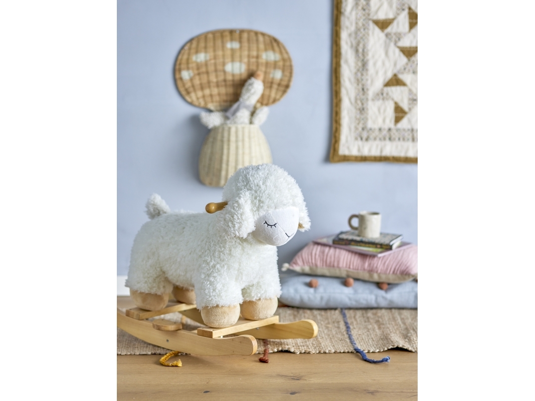 Produktfoto för Bloomingville - Laasrith Rocking Toy Sheep White Bloomingville
