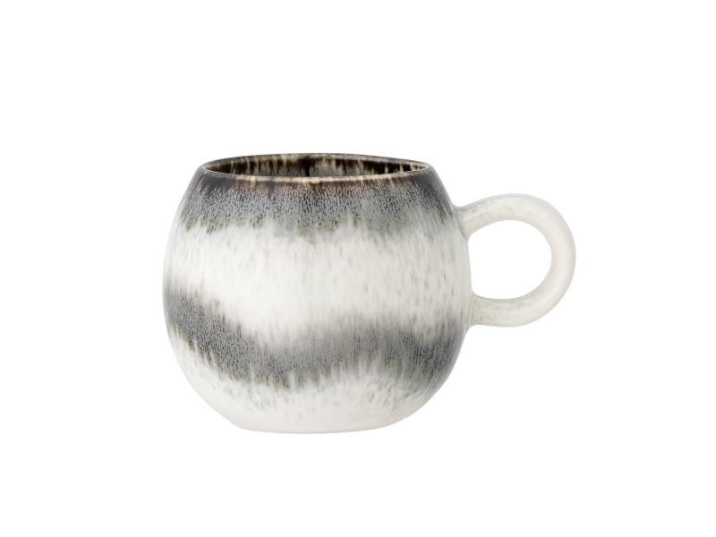 Bloomingville Paula Tasse, Grau, Steingut