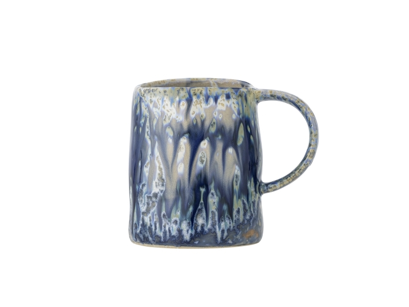 Bloomingville Yori Becher, Blau, Steingut