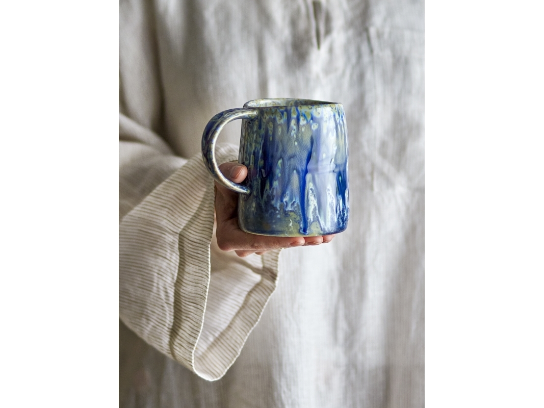 BLOOMINGVILLE Yori Mug, blå, stengods | Bordssättning - Par - Muggar & koppar | GameStuff