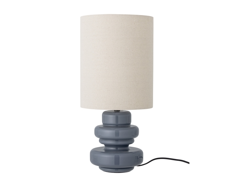 Bloomingville Fabiola Tischlampe, Blue, Glas