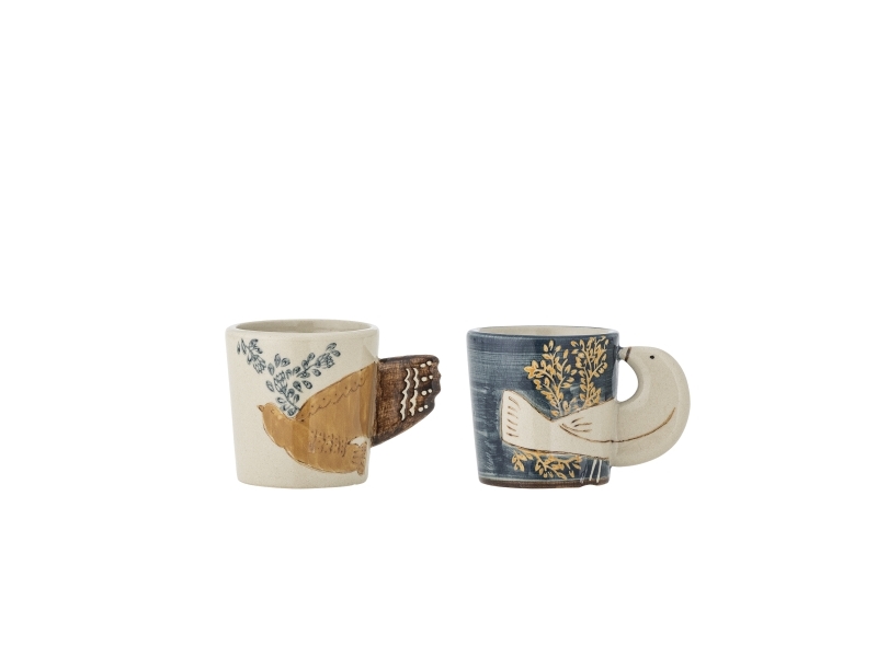 Bloomingville Hezha Espressotasse, Blau, Steingut