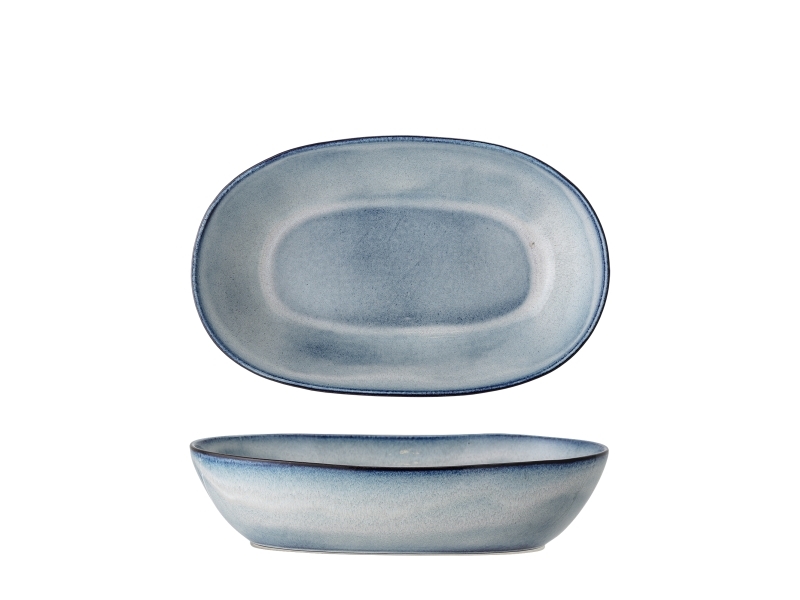Bloomingville Sandrine Schale, Blue, Steingut