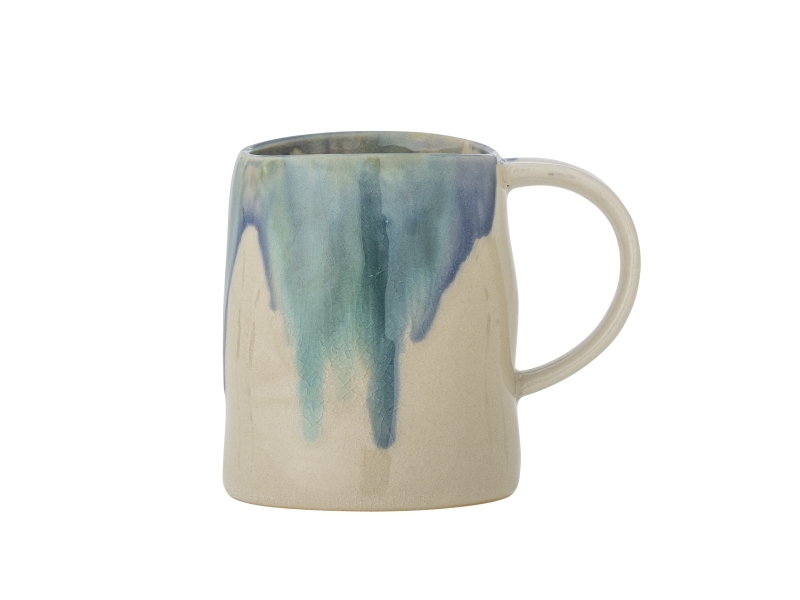 Bloomingville Yori Becher, Blau, Steingut