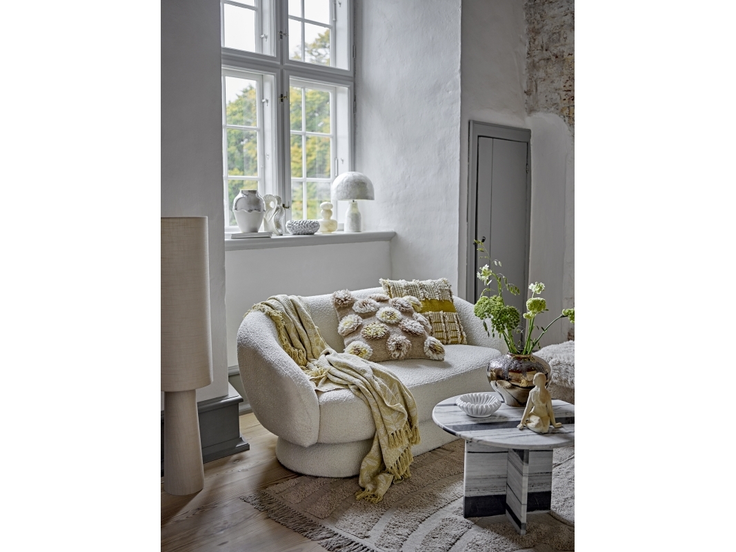 Emmie Gulvlampe Natur - Bloomingville - Stue - Stof / tekstil