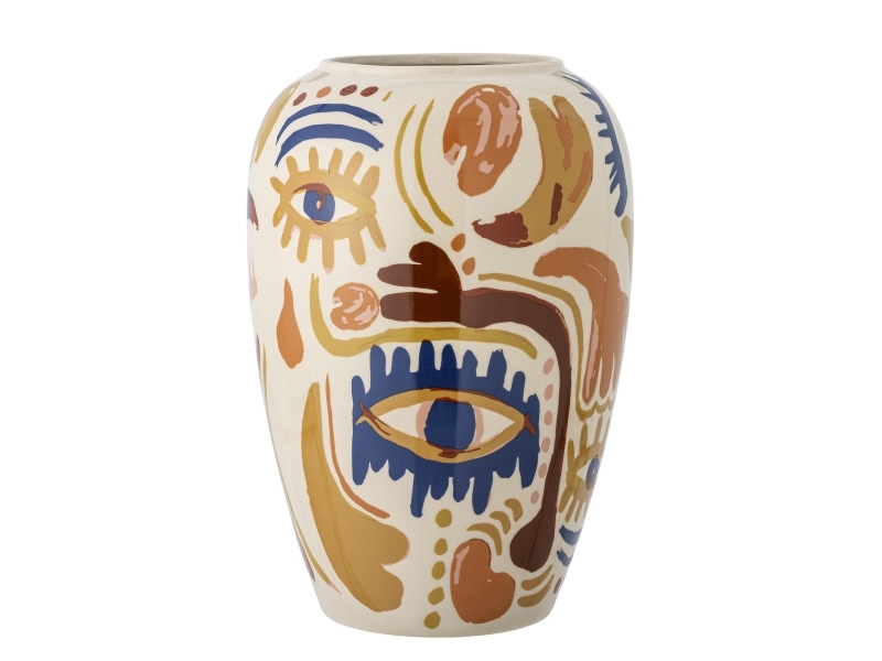 Bloomingville Horus Vase, Bunt, Steingut