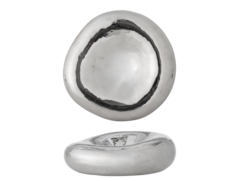Bloomingville Shine Schale, Silber, Steingut