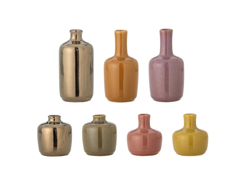 Bloomingville Maien Vase, Bunt, Steingut