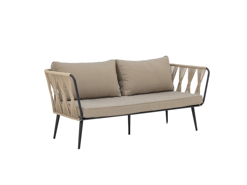 Bloomingville Pavone Sofa, Braun, Metall